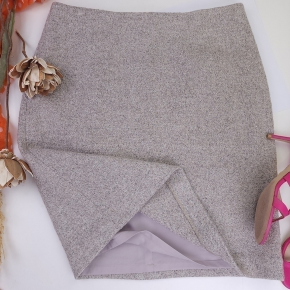 Ann Taylor Rayon Wool Blend Skirt Sz 8 - Picture 10 of 12